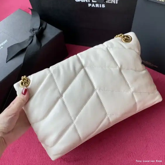 Tony Luxuries IN YSL LAMBSKIN PUFFER QUILTED SMALL BAG 0530